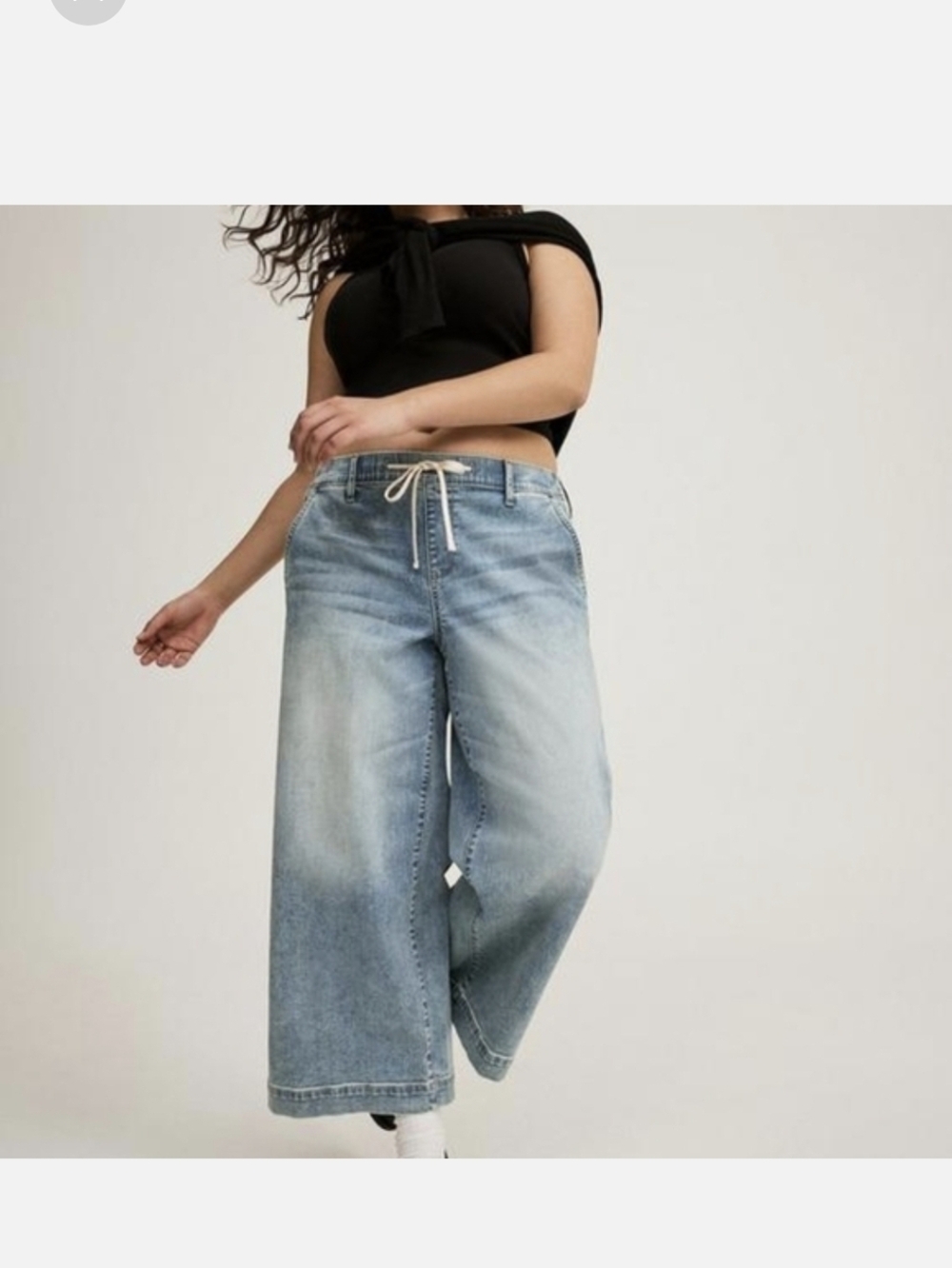 Torrid Light Blue Crop Flared Jeans